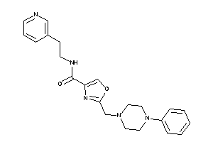 2-[(4-phenylpiperazino)methyl]-N-[2-(3-pyridyl)ethyl]oxazole-4-carboxamide