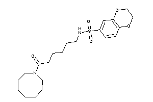 N-[6-(azocan-1-yl)-6-keto-hexyl]-2,3-dihydro-1,4-benzodioxine-6-sulfonamide