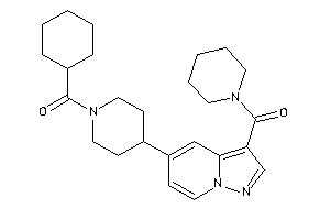 Cyclohexyl-[4-[3-(piperidine-1-carbonyl)pyrazolo[1,5-a]pyridin-5-yl]piperidino]methanone