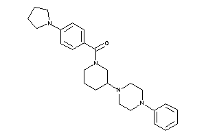 [3-(4-phenylpiperazino)piperidino]-(4-pyrrolidinophenyl)methanone