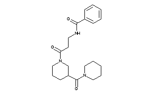 N-[3-keto-3-[3-(piperidine-1-carbonyl)piperidino]propyl]benzamide