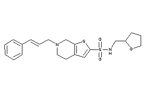 6-cinnamyl-N-(tetrahydrofurfuryl)-5,7-dihydro-4H-thieno[2,3-c]pyridine-2-sulfonamide