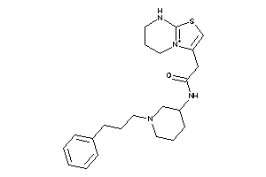 N-[1-(3-phenylpropyl)-3-piperidyl]-2-(5,6,7,8-tetrahydrothiazolo[3,2-a]pyrimidin-4-ium-3-yl)acetamide