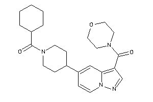 Cyclohexyl-[4-[3-(morpholine-4-carbonyl)pyrazolo[1,5-a]pyridin-5-yl]piperidino]methanone