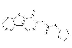 2-(4-ketobenzofuro[3,2-d]pyrimidin-3-yl)acetic Acid Cyclopentyl Ester