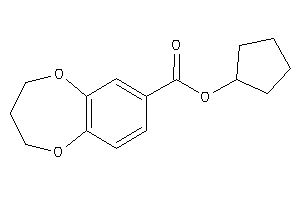 3,4-dihydro-2H-1,5-benzodioxepine-7-carboxylic Acid Cyclopentyl Ester