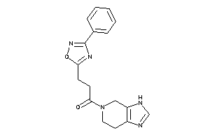 Image of 3-(3-phenyl-1,2,4-oxadiazol-5-yl)-1-(3,4,6,7-tetrahydroimidazo[4,5-c]pyridin-5-yl)propan-1-one