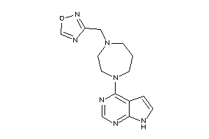 3-[[4-(7H-pyrrolo[2,3-d]pyrimidin-4-yl)-1,4-diazepan-1-yl]methyl]-1,2,4-oxadiazole