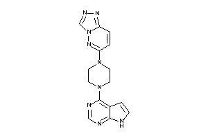 6-[4-(7H-pyrrolo[2,3-d]pyrimidin-4-yl)piperazino]-[1,2,4]triazolo[3,4-f]pyridazine