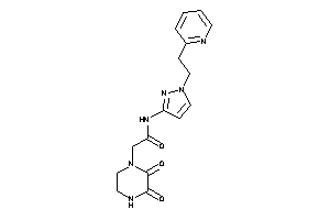 2-(2,3-diketopiperazino)-N-[1-[2-(2-pyridyl)ethyl]pyrazol-3-yl]acetamide