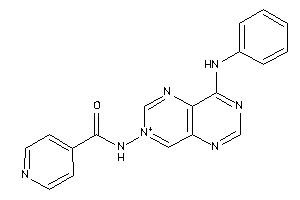 N-(4-anilinopyrimido[5,4-d]pyrimidin-7-ium-7-yl)isonicotinamide