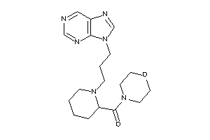 Morpholino-[1-(3-purin-9-ylpropyl)-2-piperidyl]methanone