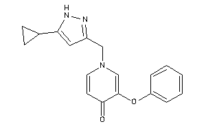 1-[(5-cyclopropyl-1H-pyrazol-3-yl)methyl]-3-phenoxy-4-pyridone