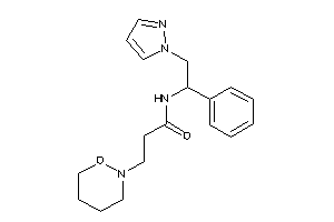 Image of 3-(oxazinan-2-yl)-N-(1-phenyl-2-pyrazol-1-yl-ethyl)propionamide