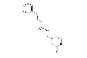 2-(benzylthio)-N-[(6-keto-1H-pyrimidin-4-yl)methyl]acetamide