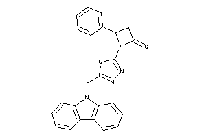1-[5-(carbazol-9-ylmethyl)-1,3,4-thiadiazol-2-yl]-4-phenyl-azetidin-2-one