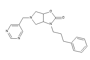 Image of 3-(3-phenylpropyl)-5-(5-pyrimidylmethyl)-3a,4,6,6a-tetrahydropyrrolo[3,4-d]oxazol-2-one