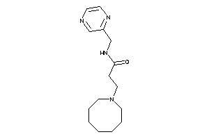 3-(azocan-1-yl)-N-(pyrazin-2-ylmethyl)propionamide