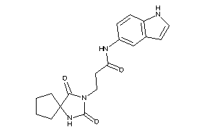 3-(2,4-diketo-1,3-diazaspiro[4.4]nonan-3-yl)-N-(1H-indol-5-yl)propionamide