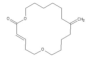 Image of 11-methylene-6,18-dioxacyclooctadec-2-en-1-one