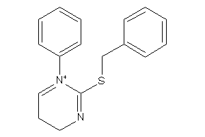 2-(benzylthio)-1-phenyl-4,5-dihydropyrimidin-1-ium