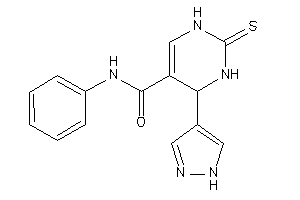 N-phenyl-4-(1H-pyrazol-4-yl)-2-thioxo-3,4-dihydro-1H-pyrimidine-5-carboxamide