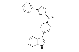 (2-phenyltriazol-4-yl)-[4-(1H-pyrrolo[2,3-b]pyridin-3-yl)-3,6-dihydro-2H-pyridin-1-yl]methanone