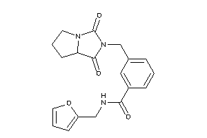 Image of 3-[(1,3-diketo-5,6,7,7a-tetrahydropyrrolo[2,1-e]imidazol-2-yl)methyl]-N-(2-furfuryl)benzamide