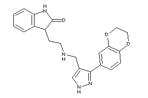 3-[2-[[3-(2,3-dihydro-1,4-benzodioxin-6-yl)-1H-pyrazol-4-yl]methylamino]ethyl]oxindole