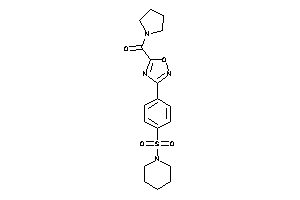 [3-(4-piperidinosulfonylphenyl)-1,2,4-oxadiazol-5-yl]-pyrrolidino-methanone