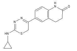 6-[2-(cyclopropylamino)-6H-1,3,4-thiadiazin-5-yl]-3,4-dihydrocarbostyril