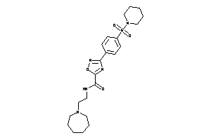 N-[2-(azepan-1-yl)ethyl]-3-(4-piperidinosulfonylphenyl)-1,2,4-oxadiazole-5-carboxamide