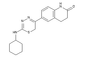 6-[2-(cyclohexylamino)-6H-1,3,4-thiadiazin-5-yl]-3,4-dihydrocarbostyril