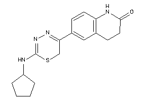 Image of 6-[2-(cyclopentylamino)-6H-1,3,4-thiadiazin-5-yl]-3,4-dihydrocarbostyril