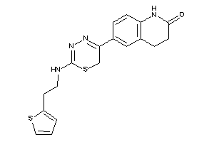 6-[2-[2-(2-thienyl)ethylamino]-6H-1,3,4-thiadiazin-5-yl]-3,4-dihydrocarbostyril
