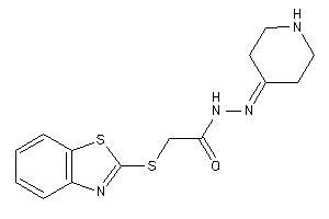 2-(1,3-benzothiazol-2-ylthio)-N-(4-piperidylideneamino)acetamide