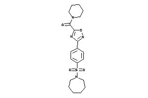 [3-[4-(azepan-1-ylsulfonyl)phenyl]-1,2,4-oxadiazol-5-yl]-piperidino-methanone