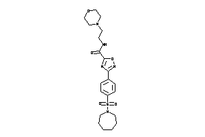 3-[4-(azepan-1-ylsulfonyl)phenyl]-N-(2-morpholinoethyl)-1,2,4-oxadiazole-5-carboxamide