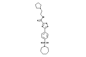 3-[4-(azepan-1-ylsulfonyl)phenyl]-N-(2-pyrrolidinoethyl)-1,2,4-oxadiazole-5-carboxamide