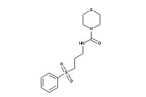 N-(3-besylpropyl)thiomorpholine-4-carboxamide