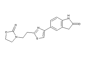 3-[2-[4-(2-ketoindolin-5-yl)thiazol-2-yl]ethyl]oxazolidin-2-one