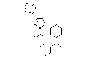 2-[2-(morpholine-4-carbonyl)piperidino]-1-(3-phenyl-2-pyrazolin-1-yl)ethanone