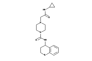 4-[2-(cyclopropylamino)-2-keto-ethyl]-N-thiochroman-4-yl-piperazine-1-carboxamide