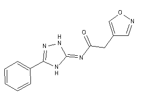 Image of 2-isoxazol-4-yl-N-(3-phenyl-1,4-dihydro-1,2,4-triazol-5-ylidene)acetamide