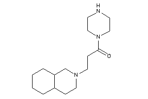 3-(3,4,4a,5,6,7,8,8a-octahydro-1H-isoquinolin-2-yl)-1-piperazino-propan-1-one