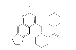 Image of 4-[[2-(morpholine-4-carbonyl)piperidino]methyl]-7,8-dihydro-6H-cyclopenta[g]chromen-2-one