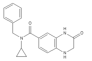 N-benzyl-N-cyclopropyl-3-keto-2,4-dihydro-1H-quinoxaline-6-carboxamide