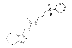 1-(3-besylpropyl)-3-(6,7,8,9-tetrahydro-5H-[1,2,4]triazolo[4,3-a]azepin-3-ylmethyl)urea