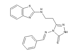 4-(benzalamino)-3-[2-(1,3-benzothiazol-2-ylamino)ethyl]-1H-1,2,4-triazole-5-thione