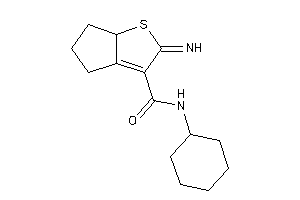 N-cyclohexyl-2-imino-4,5,6,6a-tetrahydrocyclopenta[b]thiophene-3-carboxamide